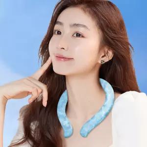 얼음 냉감 아이스 블루 넥 쿨러 밴드 여름 쿨링 골프
