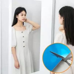 [콩심팥심]공간활용 붙이는 거울 벽붙이 부착 거울 안전 재단 자유