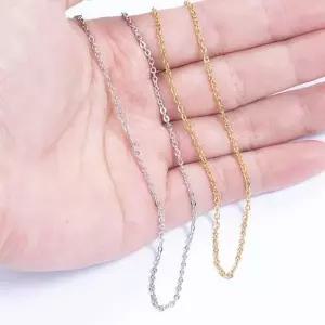 WL DIY 1.5mm O형체인 목걸이줄 목걸이40cm+길이조절5cm