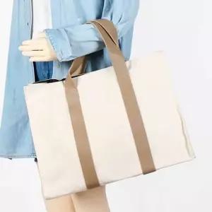 캔버스 에코백 토트백 숄더백 빅사이즈 데일리 가방 쇼퍼백 퀼팅체인백 (W7443E1)
