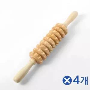 TBZ 다용도 원목 건강 지압롤러 안마봉x4개 셀프안마기