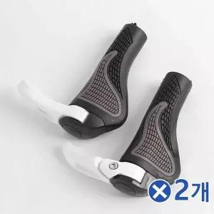 TBZ 미끄럼방지 자전거 핸들그립 화이트x2개 자전거핸들