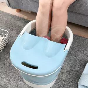 이동형 뚜껑 발지압 족탕기 습식족욕기 발찜질