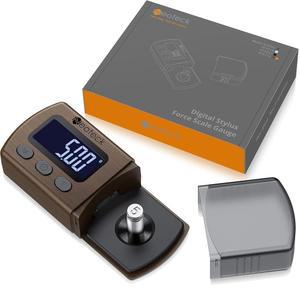 네오텍 디지털 턴테이블 스타일러스 포스 스케일 게이지 0.01g / 5.00g 톤암 포노 카트리지-브라운용 블랙 LCD 백라이트