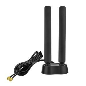 에이트우드 9dBi WiFi 6E 안테나 트라이밴드 6GHz 5GHz 2.4GHz 마그네틱 베이스 PC용 PCIe 블루투스 카드 게이밍 마더보드, 라우터