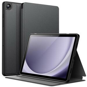 삼성 갤럭시 탭 A9+ / A9 플러스 11인치 2023, 슬림 폴리오 스탠드 보호 태블릿 커버, 다각도 시청, 자동 웨이크/슬립(블랙)용 JETech 케이스