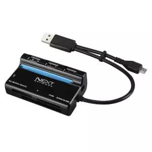 USB2.0 3포트 카드리더 OTG 허브 스마트폰 데이터전송 카드리더기 (W90907D)