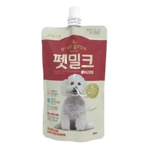 고품질 강아지 피부 피모 밀크 150ml 음료 1P 반려견 우유 (W91B93D)