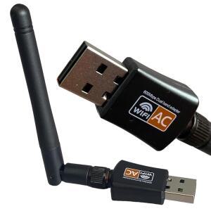 데스크톱 PC 2.4/5GHz용 AC600Mbps 듀얼 밴드 인터넷 USB WiFi 어댑터, 데스크톱-노트북 와이파이 어댑터 무선 수신기 네트워크 동글(안테나 포함), Windows11.10/8/7 /XP /VISTA, MAC, LINUX와 호환 가능