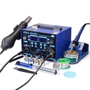 IHUA 862BD+ SMD ESD 세이프 2 in 1 납땜 아이언 열풍 재작업 스테이션 F / C, 다기능 기능 포함