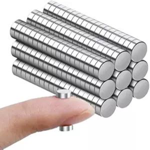 3D 프린팅 사무실 DIY 냉장고 공예 및 과학을 위한 리노캣 150Pcs 소형 원형 자석 6x2mm 미니