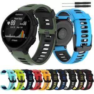 Garmin Forerunner 용 시계 스트랩 235 220 230 620 630 735XT 소프트 실리콘 손목 밴드 팔찌 Smartwatch