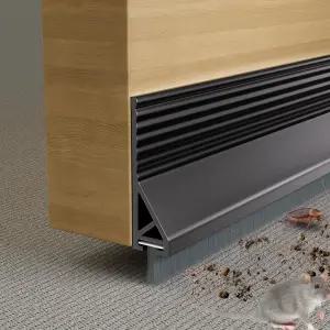 39인치 브러시가 있는 도어 아래 드래프트 스토퍼 외부 및 내부용 아래쪽 스윕 갭 필러 사운드 차단기 씰