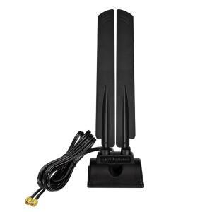 에이트우드 WiFi 6E 안테나 트라이밴드 6GHz 5GHz 2.4GHz RP-SMA 자석 마운트 베이스 - PC 데스크톱 컴퓨터 마더보드 블루투스 카드 무선 라우터용
