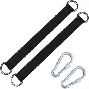 ROPECUBE 2 PCS 트리 스윙 스트랩 걸이 키트 최대 적재 용량은 2200파운드이며 시트 플랭크 캠핑 해먹을