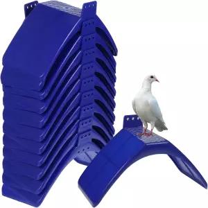 20개의 비둘기 휴게 스탠드 가벼운 농어 플라스틱 새 둥지 홀더 앵무새 및 기타 위한 주거 프레임 새장