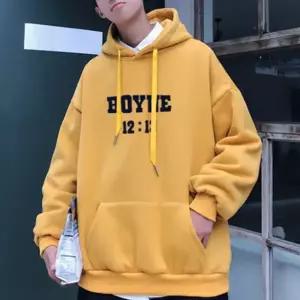 고품질 따뜻한 기모 티셔츠 남자 겨울 후드티 데일리 스타일 남성긴팔면티 (W9C14E6)