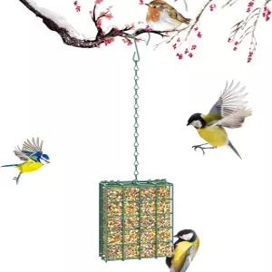 야외용 FLINTER 새 모이통 수트 매달기 야외 정원용 유인하는 단일 케이크