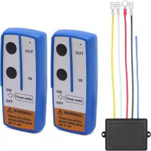 Torketle 2PCS 12V 무선 윈치 리모컨 키트 컨트롤러 스위치