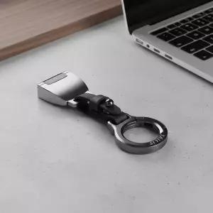 [셀러에이드]소가죽 자동차 스마트키 홀더 심플한 차키 고리 2.5cm