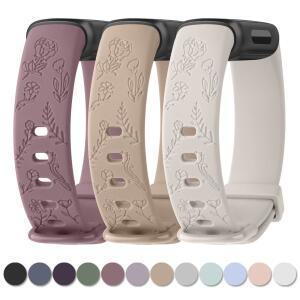 Fitbit Inspiration 3 스트랩 팔찌 스포츠 조절 식 시계 밴드 손목 교체 용 소프트 TPU 새겨진