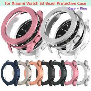 TPU 케이스 + Xiaomi Watch S3 보호 커버용 PC 베젤 및 시계 긁힘 방지 액세서리