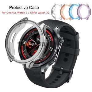 OnePlus Watch 3 용 소프트 TPU 케이스 커버 Oppo X2 보호 프레임 범퍼 쉘 스마트 액세서리