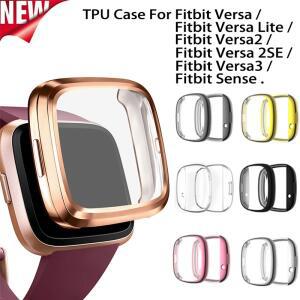 Fitbit Versa 4 / 3 Sense 2 보호 케이스 화면 커버