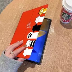 WL 갤럭시 탭 S7 S8 플러스 케이스 거치 슬림 고양이 냥이