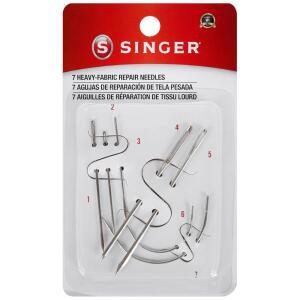 SINGER 01025 헤비 듀티 가정용 핸드 니들, 캔버스 1개, 카펫 1개, 가죽 1개, 자루 1개, 돛 1개, 실내 장식 2개