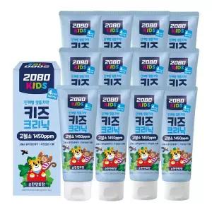 2080 키즈크리닉 4스텝 치약 80g 12개