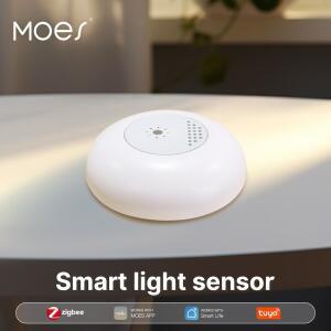 MOES Tuya Zigbee 스마트 라이트 센서 조도 밝기 감지 홈 조명 자동화 APP 제어