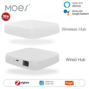 Moes Tuya ZigBee 3.0 스마트 게이트웨이호환 허브 홈 브리지 라이프 APP 무선 리모컨은 Alexa Google 홈과