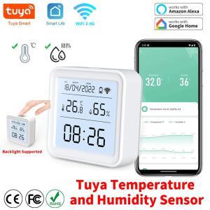 Tuya Zigbee WiFi 온도 습도 센서 감지기 스마트 라이프 원격 제어 지원 Alexa Google 홈