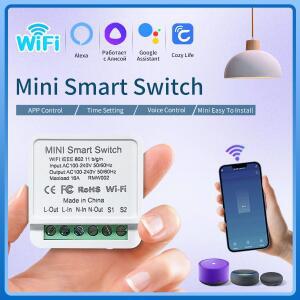 16A 20A 스마트 WiFi 스위치 무선 조명 스마트 모듈 양방향 제어 CozyLife APP 원격 Alexa Google 홈