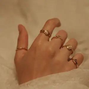 TBZ GGD 5pcs) 엔틱 진주 무드 반지세트 구슬반지 데일리반지 비즈반지 크리스탈반지