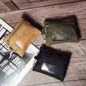 캔버스 밀리터리 동전지갑 소품파우치 A03 보조가방 키홀더 엔화 동전 카드 밀리터리 여행