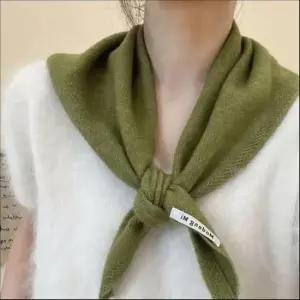 [가방] 울 5색 니트 여성 머플러 숄스카프 삼각니트 소프트