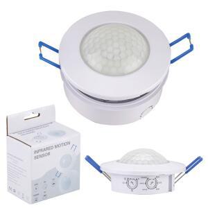 AC 220V-240V 인체 적외선 센서 스위치 500-1200W LED 감지기 스마트 3-200lux 조정 가능 프로젝션 광