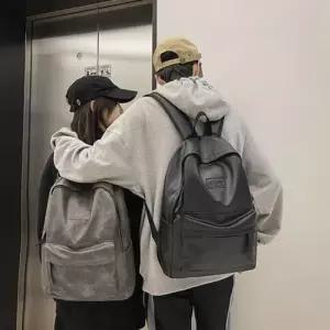 [패션모자] 대학생 남여공용 기본형 백팩 레더 심플 신학기가방 남성백팩 여성백팩
