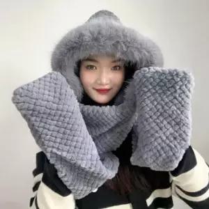 [가방] 따뜻한 귀덮이 목도리 머플러 후드 털