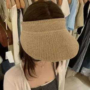 [가방] 밀짚 니트 선햇 여자 돌돌 햇빛 여성 여름 모자 썬캡 자외선차단