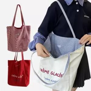 [가방] 에코백 보부상 여성 투웨이 큰손 캔버스 캐주얼 여름 듀얼무드 숄더백 가방 데일리백 비치백 대용량