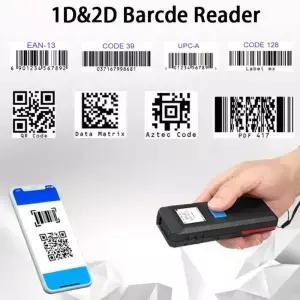소형 무선 BT 휴대용 D 2D QR 바코드 스캐너 물류 약국 에 하고 효율적입니다