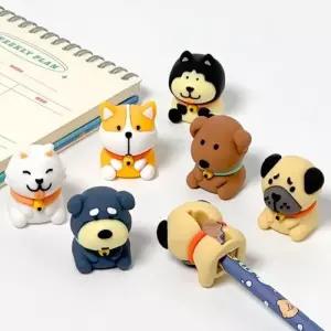 [룽스_66]멍뭉이 연필깎이 학원 (4개)