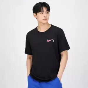 나이키 남성 드라이핏 시즈널 요가 티셔츠 DZ2649-010) M NK DF TEE SSNL YOGA SS)