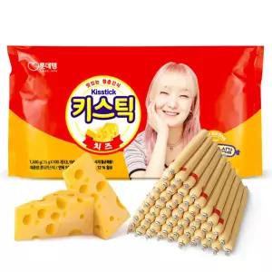 롯데햄 키스틱 체다치즈 15g 100개 / 히밥 아이간식 술안주 간편식사대용 천하장사소시지