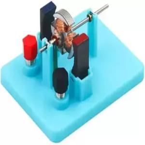 1Pc 블루 DIY DC 전기 조립 키트 용 STEM Science Lab 교육용 물리 학습 실험 장식품 1 소형 경량 및