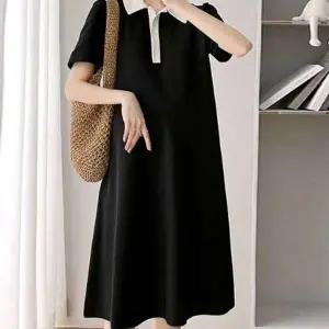 WL 원피스 베이직 디자인 부드러운 소재 데일리 넉넉한 핏 캐주얼한