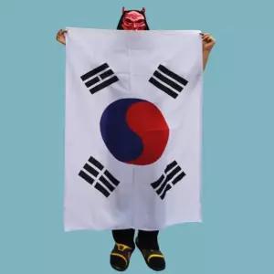[비케이엠_66]고급형 태극기6호 행사 (100x150cm)
